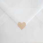 Pegatinas, Corazones kraft