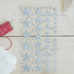 Lmina pegatinas, estrellas plata