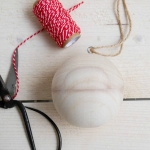 Bola madera mazica, 8 cm
