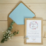 Invitacin boda, Coronita primavera