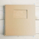 Album espiral Kraft ventana, 30 x 30 cm