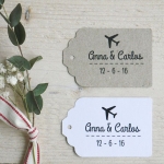Etiquetas 7 cm, Airport, 25 uds