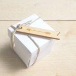 Etiqueta madera, Flecha, 5 uds