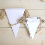 Banderines rsticos blancos, 10 x 13 cm
