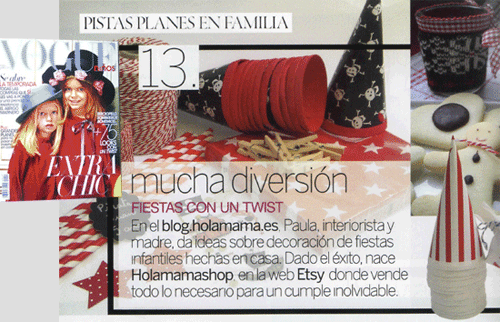 Holamama paperstore en Vogue Nios