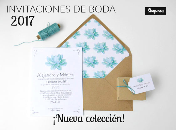 Coleccin invitaciones de boda 2017, shop.holamama.es