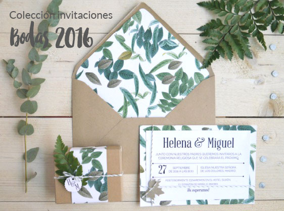 Coleccin invitaciones Boda 2016, shop.holamama.es